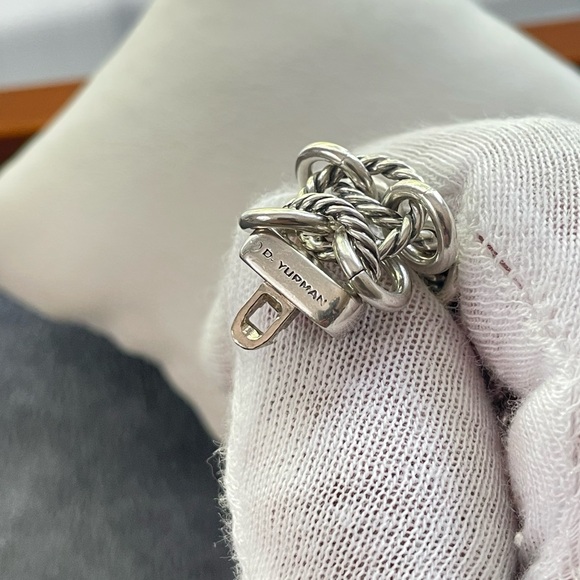 David Yurman Albion Chainmail Bracelet with Lemon Citrine 7" - Picture 3 of 10